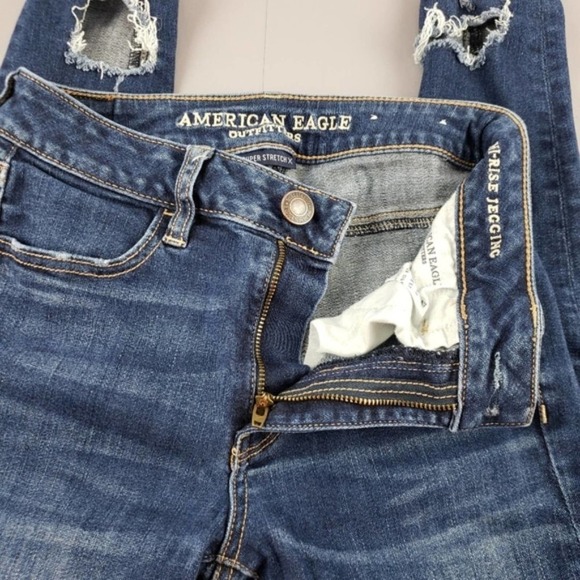 American Eagle hi-rise destroyed jegging - Picture 5 of 10